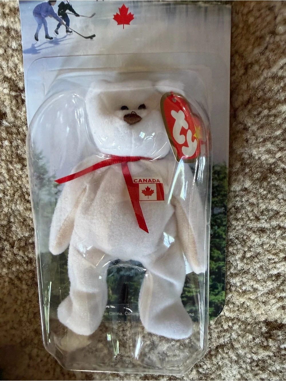 TY Teenie Beanie Babies International Bear Set - Maple, Erin, Britannia & Glory